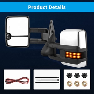 Specchietti Retrovisori PK11608 per Chevy Silverado GMC Sierra 2003-06 GM1320411 Cromati Elettrici Riscaldati con Indicatori di Direzione - Product Image 5