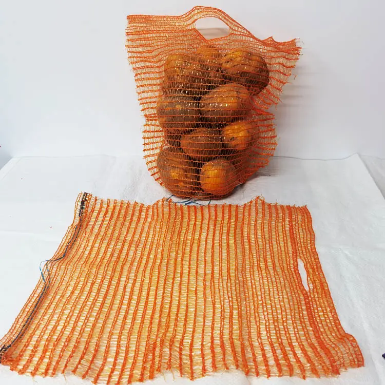 Patates havuç soğan için 2024 PE Rashel sebze ambalaj çantası plastik ağ örgü çanta