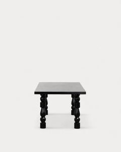Table à manger rectangulaire en bois de manguier durable de style industriel pour 6 personnes - Product Image 2
