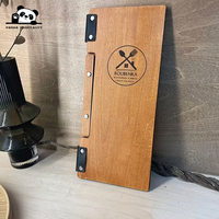 Carpeta de Menú de Hotel de Lujo con Cubierta Impresa Personalizada, Carpeta de Menú de Madera de Alta Calidad y Duradera