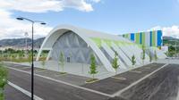 Structure de membrane tendue en ETFE pour centre sportif complet