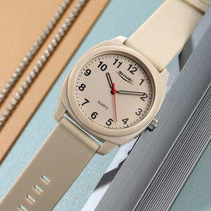 Nuevo Reloj de Diseño Elegante con Movimiento de Cuarzo, Cristal de Resina, Caja de ABS, Correa de Silicona, Hebilla de Aleación y Esfera con Indicadores - Product Image 2