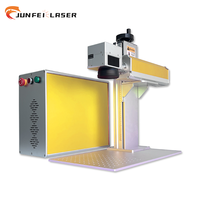 Marqueur laser couleur personnalisé JUNFEI JPT sur acier inoxydable 30W 60W 100W, machine de gravure laser puissante anti-contrefaçon pour logos et dates