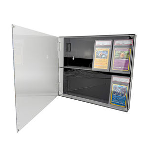 Marco de tarjeta Pokemoned de exhibición montado en la pared de lujo PSAed, bloque acrílico Rectangular, Base biselada, marco de tarjeta graduado, cubierta acrílica - Product Image 6