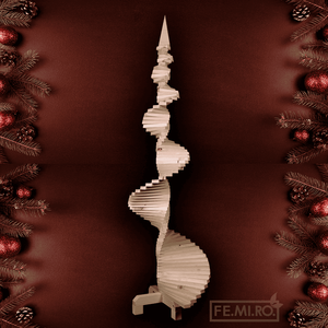 Albero di Natale in Legno Sottile 200cm 60cm - Product Image 3