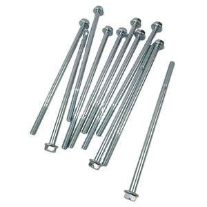 สกรูเหล็กเกรดอุตสาหกรรม M6*135 แบบหน้าแปลนยาว อุปกรณ์เสริมสำหรับเครื่องกำเนิดไฟฟ้า น็อตสำหรับอุปกรณ์เครื่องจักรกล ชิ้นส่วนเพลาและขายึด - Product Image 1