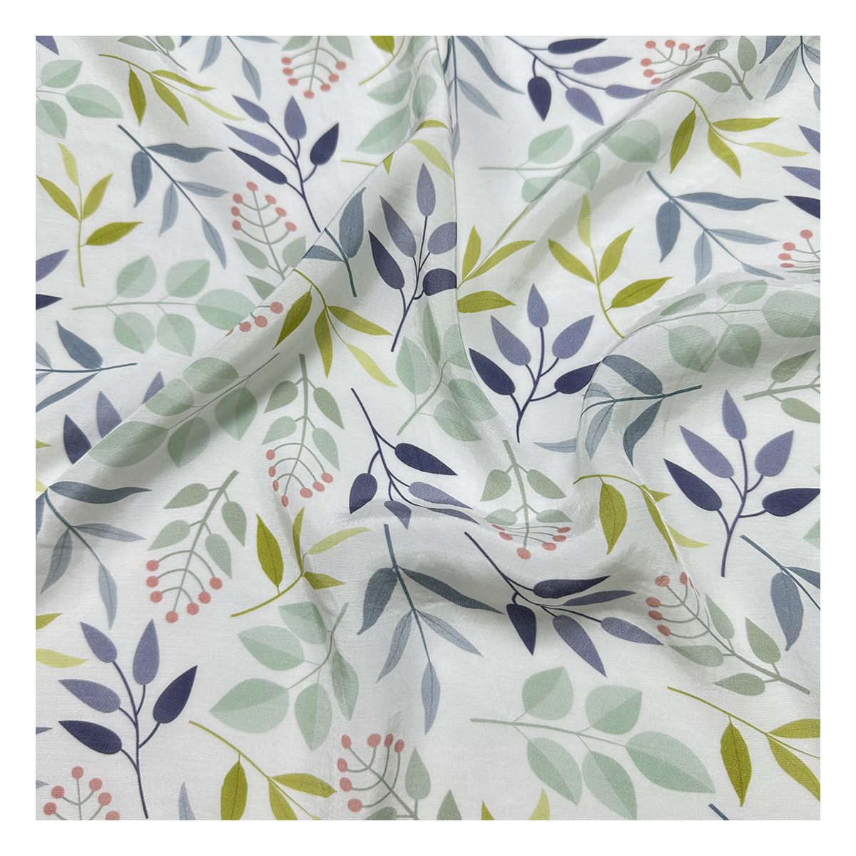 Factory Outlet Tropical Leaf Design Digital Printed 90gsm Satin 100% Rayon Eco-Friendly Lining Printed Meter Fabric Clothing