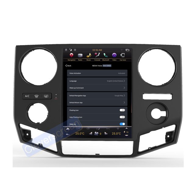 12.1 Inch Touch Screen for Ford F250 F350 F450 F650 Android 9 Car DVD Radio Multimedia Player GPS Navigation Universal