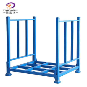 Étagère inclinée pliable au prix d'usine, durable, avec revêtement en poudre, portable, empilable, pour le stockage de tapis, de tissus et de rouleaux - Product Image 1