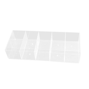 Acrylic 10 Compartment <b>Storage</b> Box 31.5X12.5X5.8Cm For Cosmetics Jewelry Display Organizers - Product Image 2
