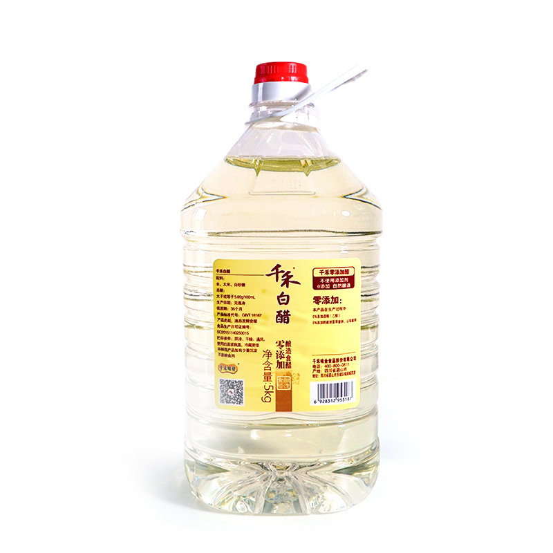 Ingrédients alimentaires, assaisonnement, saveur naturelle, riz fermenté naturel, vinaigre blanc, 5l