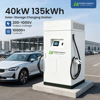 Station de recharge commerciale pour véhicules électriques JApower 40kW 135kWh avec stockage de batterie, EMS intelligent pour parcs de stationnement, flottes, solaires et logistique