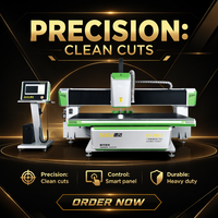 Mesa Móvil Robusta para Router CNC 2513, 7.5kW, Cambio Automático de Herramienta, Husillo de Bolas para Corte Pesado de MDF