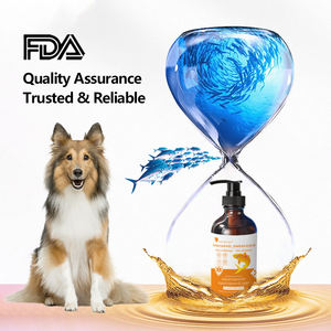 Huile de saumon d'Alaska sauvage pour chiens Supplément de soins de santé naturel pour animaux de compagnie Friandises nutritionnelles <span class=keywords><strong>Omega</strong></span> 3 Huile de poisson aux acides gras - Product Image 6