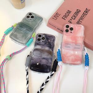 2024 diseño buen precio correa cruzada funda de teléfono móvil para <span class=keywords><strong>iPhone</strong></span> <span class=keywords><strong>X</strong></span> XS XR XS <span class=keywords><strong>Max</strong></span> 11 12 13 14 <span class=keywords><strong>Pro</strong></span> con cinturón niñas - Product Image 2