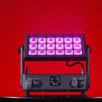 Proyector LED de Pared de Alta Potencia RGBWA+UV 6 en 1 de 360W con Batería, Aplicación Inalámbrica, Luz de Color para Alquiler, Bodas y Fiestas