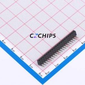 XDM200-1-20-W-4.3-G0 Pin Socket Bent Lead Through Hole,P=2mm Connector 1x20P 2mm Square Hole Right Angle Insert - Product Image 1