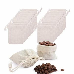 ถุงผ้าฝ้ายออร์แกนิคสีขาวพับได้ พิมพ์ลายตัวอักษรตามสั่ง พร้อมเชือกผูก สำหรับใส่เครื่องประดับ ช้อปปิ้ง  สามารถเพิ่มโลโก้ได้ - Product Image 6