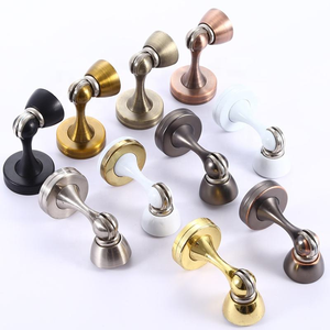 Butée de porte magnétique murale et au sol, robuste et durable, en alliage de zinc, multicolore, protection de sécurité pour salle de bain, entrée, usage hôtelier - Product Image 3