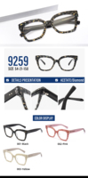 Montures de lecture œil-de-chat élégantes en acétate de haute qualité, lunettes de lecture personnalisables avec logo, lunettes pour presbytie à monture légère