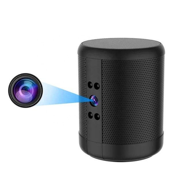 Portable  Speaker Wireless Speaker with HD Mini Camera Two-way Audio Video Recording Home Security Cam