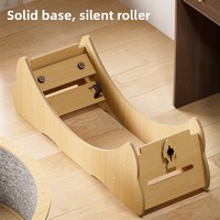 Roue d'exercice pour chat Dao Daomi HY214, multicolore, écologique, design classique/moderne, silencieuse, en bois massif, grande taille, haute teneur en fibres