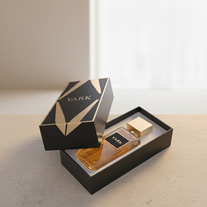 Custom Extremely Luxurious 2-Piece Rigid Setup Perfume <b>Box</b> Cardboard Lid Base Sleeves Recycled Materials Embossing Aseptic Gift - Product Image 1