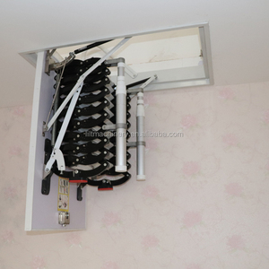 Échelle de grenier télescopique rétractable en acier au design moderne, échelle d'extension portable pour grenier, capacité de charge de 300 kg - Product Image 6