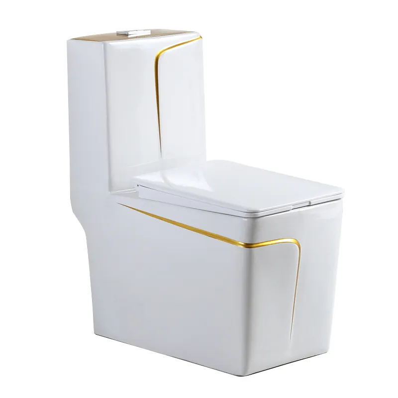 Chinese Luxe Design Sanitair Water Closet Keramische Badkamer Toiletpot Wc Een Stuk Toiletten Voor Verkoop