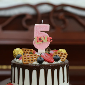 Velas <span class=keywords><strong>de</strong></span> Números Hechas a Mano, Decoración Creativa, Adornos Rosados <span class=keywords><strong>para</strong></span> <span class=keywords><strong>Cumpleaños</strong></span>, Velas <span class=keywords><strong>para</strong></span> <span class=keywords><strong>Pastel</strong></span> <span class=keywords><strong>para</strong></span> Niñas/Mujeres/Damas - Product Image 6