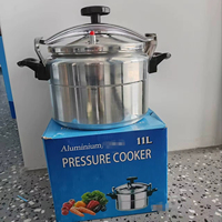 Casserole à pression en aluminium OEM personnalisée de 11 L, 28 cm, fabrication directe d'usine, cuisson rapide, ustensiles de cuisine B2B, export