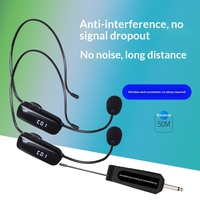 Casque sans fil BHA TS-07 avec microphone, amplificateur pour enseignant, réduction du bruit, UHF, fréquence réglable, prix de gros