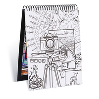 Carnet à spirales personnalisé à couverture rigide, impression offset en gros, cahiers scolaires, design de dessin animé pour la décompression