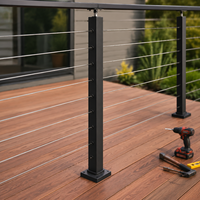 Système de garde-corps en câble d'acier inoxydable SS316 pour terrasse extérieure, balcon et rampe d'escalier