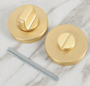 Modern Brass <strong>Knob</strong> BK Emergency Opening Sliding <strong>Door</strong> Lock Brushed <strong>Black</strong> Bathroom - Product Image 6