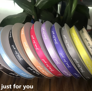 พิมพ์โลโก้ที่กำหนดเองริบบิ้นผ้าไหม45เมตรแต่ละม้วน2.5เซนติเมตรเพียงสำหรับคุณและ1เซนติเมตร I <span class=keywords><strong>Love</strong></span> ริบบิ้นสำหรับแพคเกจดอกไม้แพคเกจกล่อง - Product Image 6