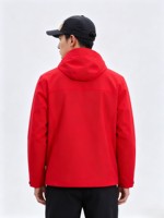 Veste d'hiver isolante chaude à coque rigide avec capuche, coupe-vent, imperméable, personnalisable, en coton imprimé, grande taille, pour la randonnée et le camping