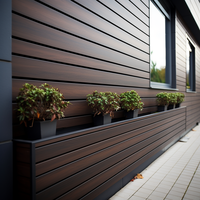 Revêtement mural extérieur imperméable en WPC, panneau composite bois-plastique pour usage extérieur, maison, jardin