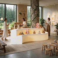 Étagère de présentation en forme de cube personnalisée, unité d'étagérage en papier nid d'abeille, logo OEM, vente en gros pour les chaînes de magasins de détail et les salons professionnels