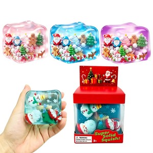 ของเล่นฟิดเจ็ตสีชมพูสำหรับคริสต์มาส ของเล่นเจลใสคลายเครียด ของเล่นการ์ตูนสำหรับวันหยุด ของเล่นตั้งโต๊ะ - Product Image 3
