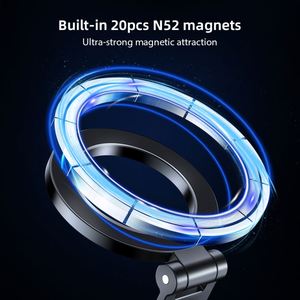 <b>Folding</b> Double-sided Magnetic Phone Holder Mount for Metal Surface Refrigerator Magnet Holder Fitting IPhones 4.7"-7" - Product Image 3