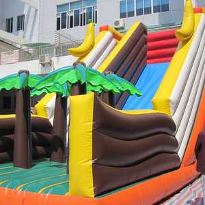 สไลเดอร์เป่าลมแบบแห้งพร้อมผ้าเคลือบ PVC สำหรับใช้งานได้หลากหลาย - Product Image 1