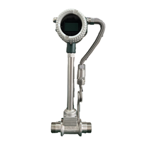 Temperature and Pressure Compensated Threaded Connection Steam Flow Meter for Saturated and Superheated Gas Vortex Flowmeter