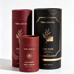 Lumea Botanical Lavender Calm Oil Gift Set Paper Tube Packaging Eco-Friendly Craft Paper Four-Color Printed Glossy Lamination - Product Image 4