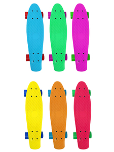 Planche à roulettes en plastique 22 pouces Cruiser <span class=keywords><strong>Longboard</strong></span> Street Snake Board avec poignée pour adultes et jeunes - Product Image 6