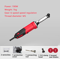 Meuleuse d'angle électrique mini Shijing 9315 190W 220V à vitesse réglable pour meulage direct, polissage, découpe de carrelage et marbre