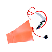 Nouveau Chauffe-bande électrique en silicone orange à puissance personnalisable, économe en énergie, 0-180, garantie 12 mois, câble L1000mm, pour maison, ferme, hôtels