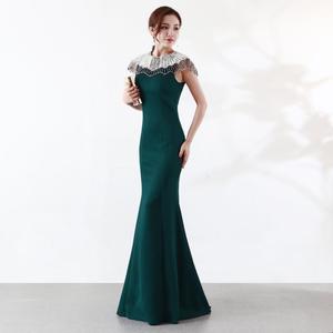 Vestido de Novia Largo y Elegante con Cola de Sirena <span class=keywords><strong>para</strong></span> Boda, Compromiso o Noche de Gala - Product Image 2