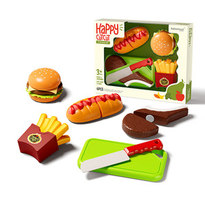 Divertido Juego de Simulación de Comida, Ensamble DIY de Comida Rápida, Sándwich Francés, Juguete de Hamburguesa para Niños - Product Image 1