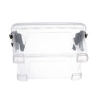 Nouveau Style écologique jouet pour enfants boîtes de rangement en plastique multifonctionnel clair vêtements organisateur boîte de rangement avec couvercle